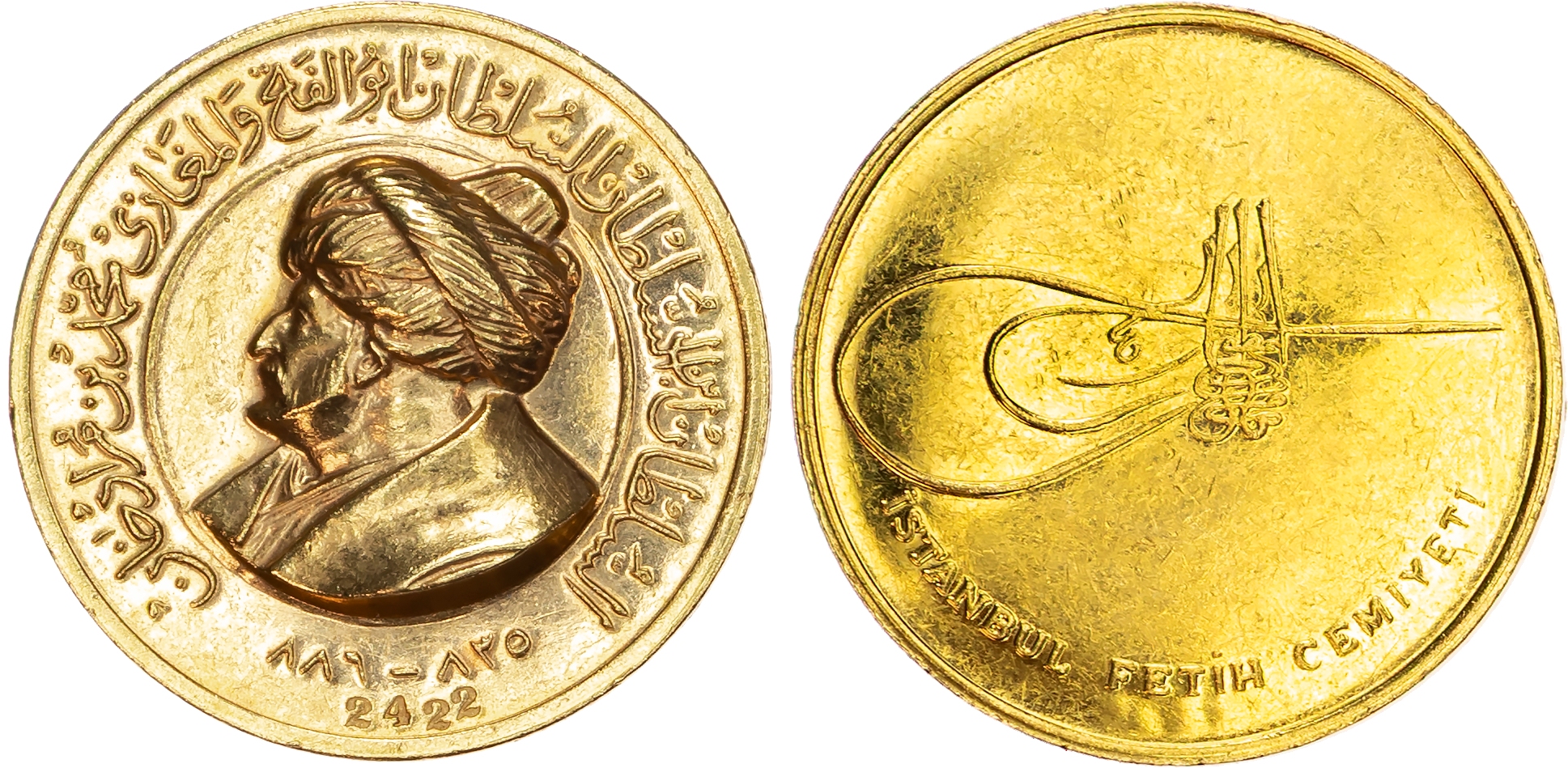 Turkey, Istanbul Conquest Society, gold Medal