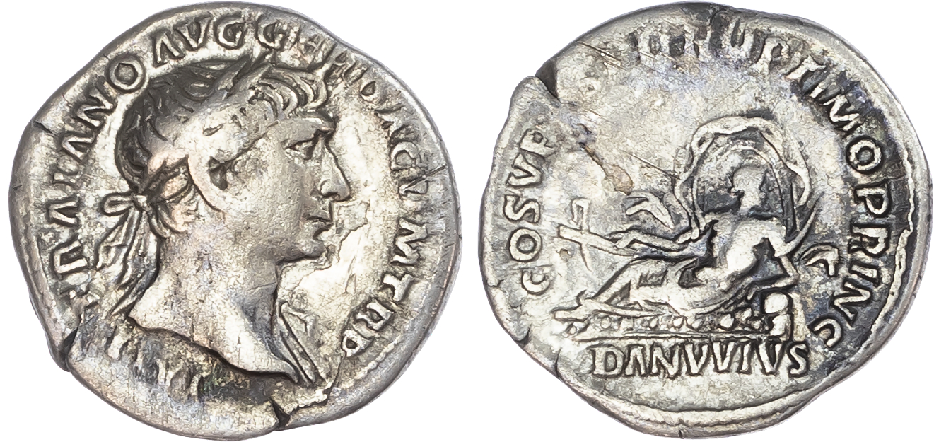 Trajan (AD 98-117) AR Denarius, Rome, AD 107-108, 2.52g.