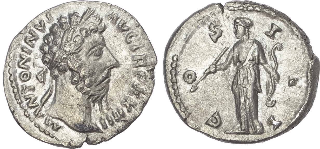 Marcus Aurelius (AD 161-180) AR Denarius, Rome, AD 169-170, 2.95g. 