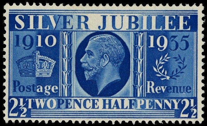 1935 2½d Prussian Blue.