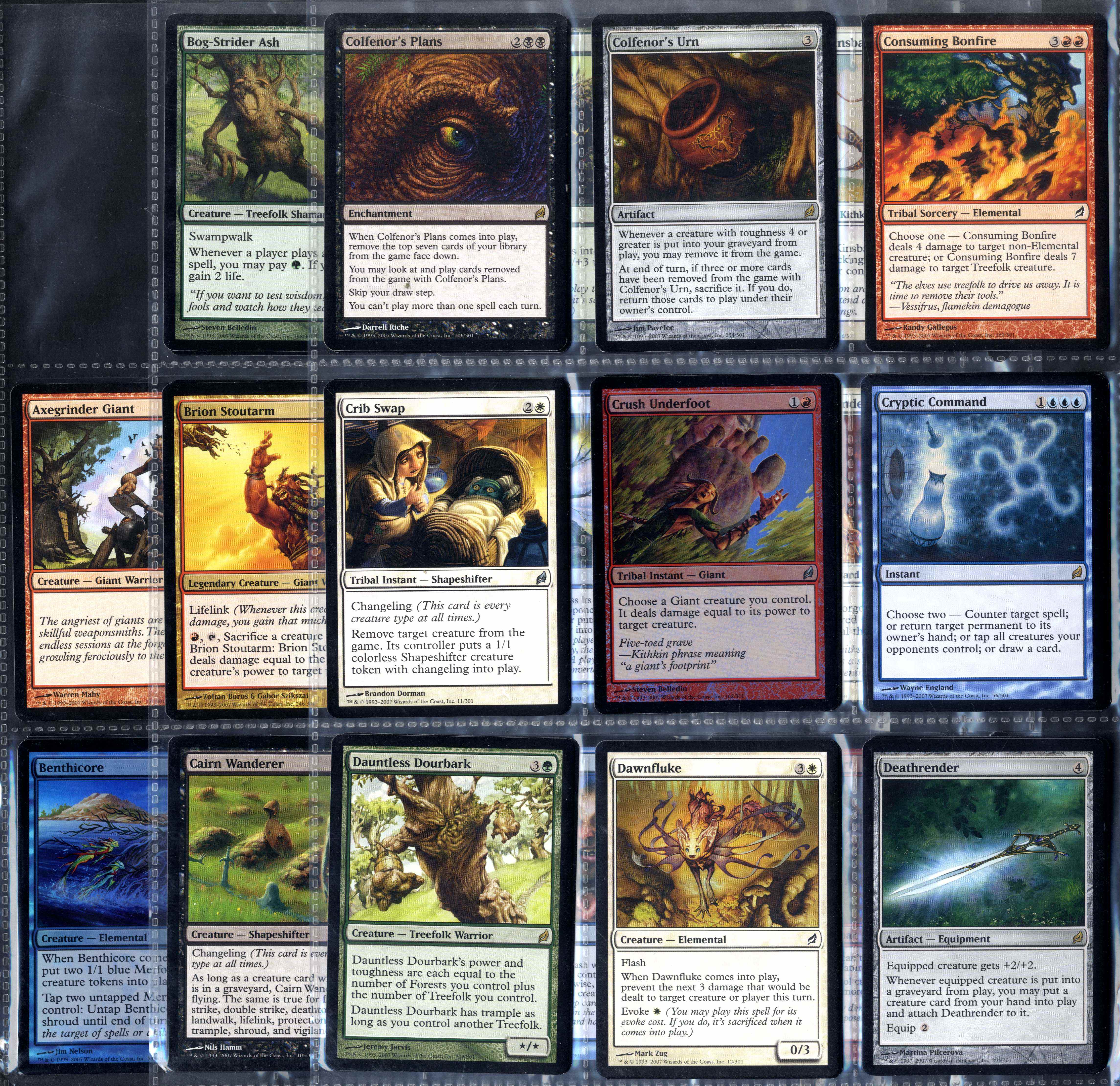 Lorwyn / Morningtide Partial complete Sets