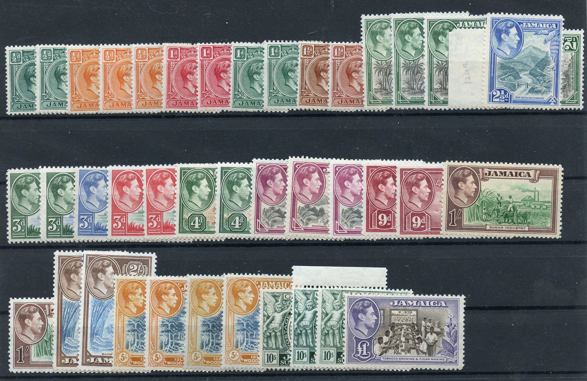 Jamaica SG 121-133a collection...