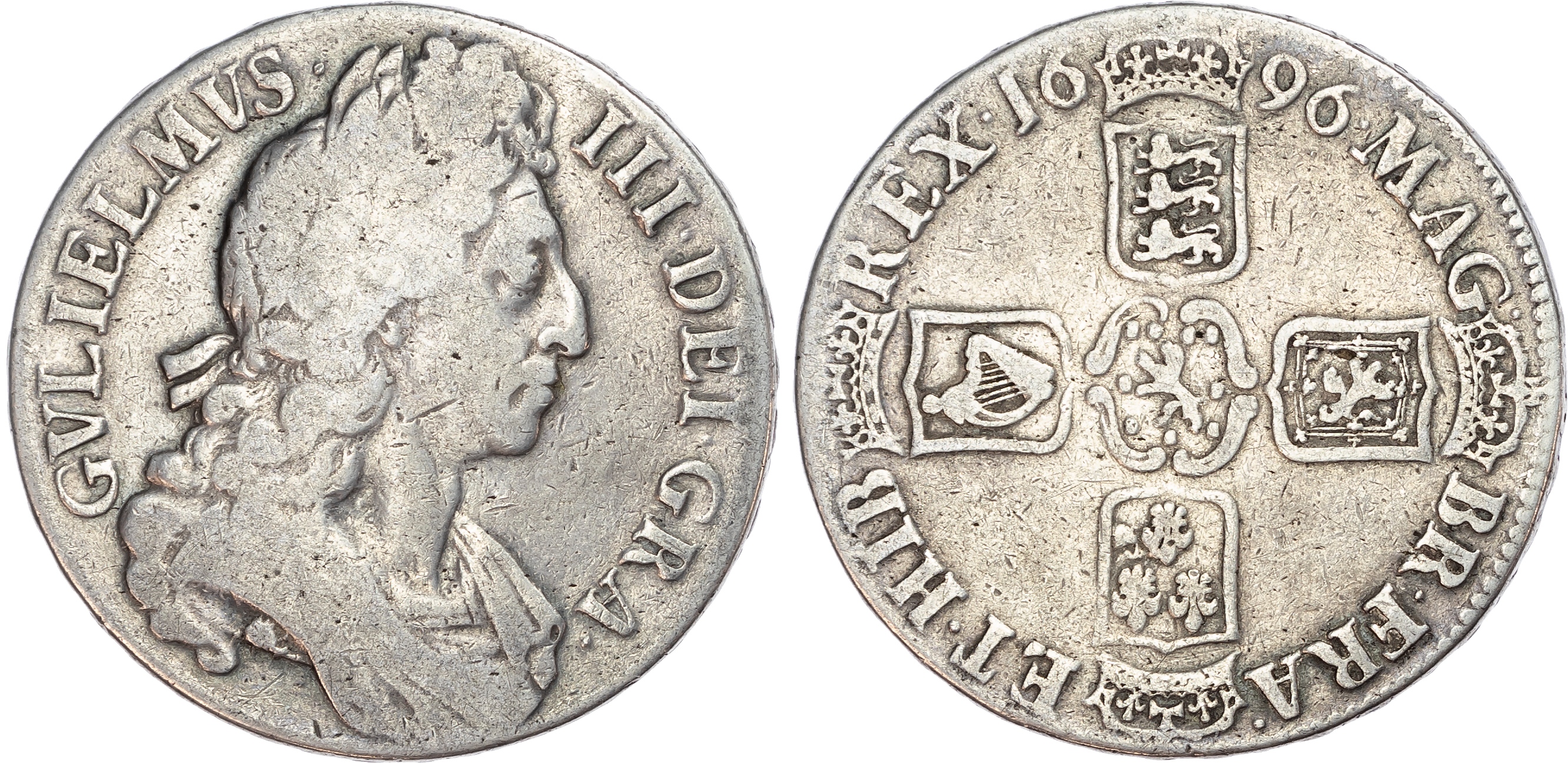William III (1689-1702), Crown, 1696. 