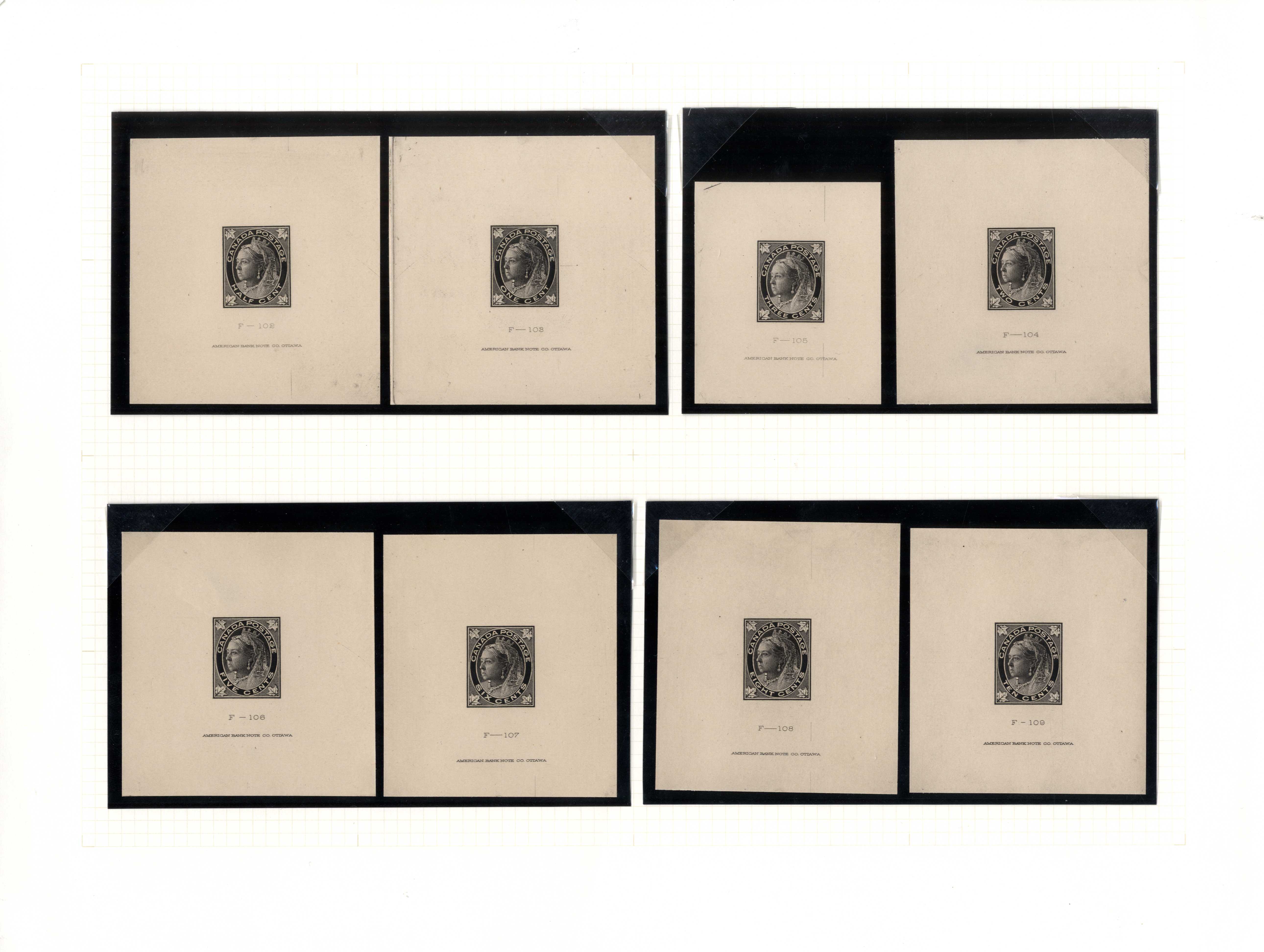 SG 141-149var die proofs 
