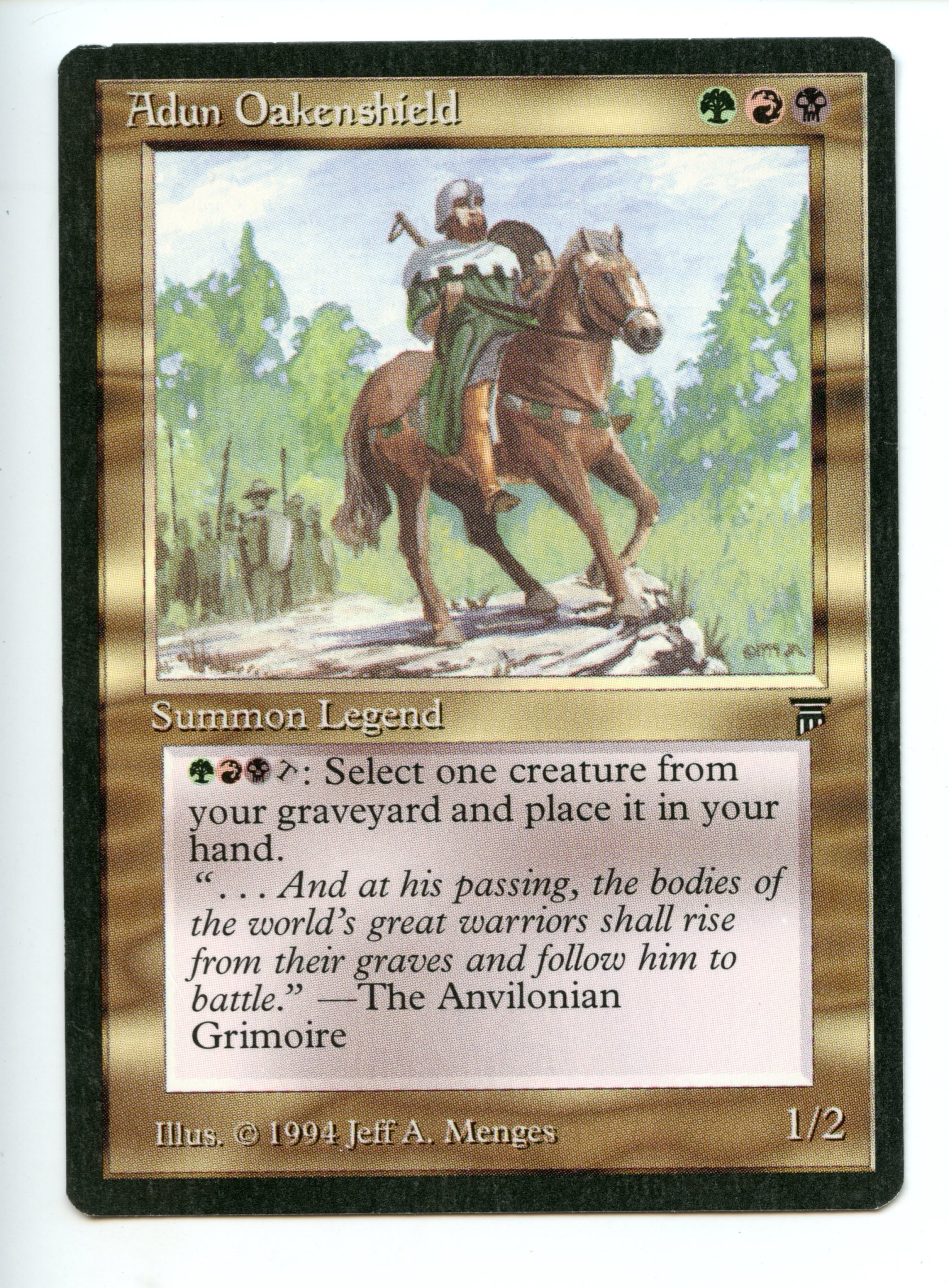 Magic The Gathering - Adun Oakenshield - Legends - Lightly Played