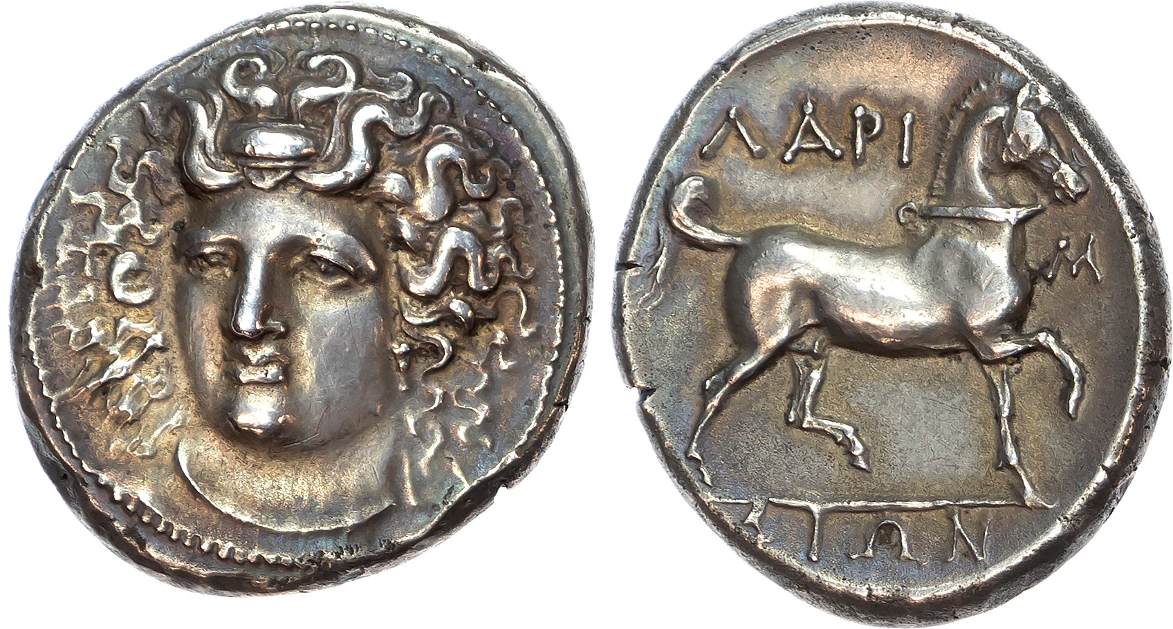 Thessaly, Larissa (c. 356‑342 BC) AR Stater, 11.90g.