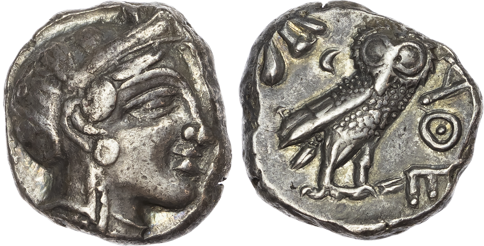 Attica, Athens (c. 454-404 BC) AR Tetradrachm (Eastern Copy?), 17.08g. 