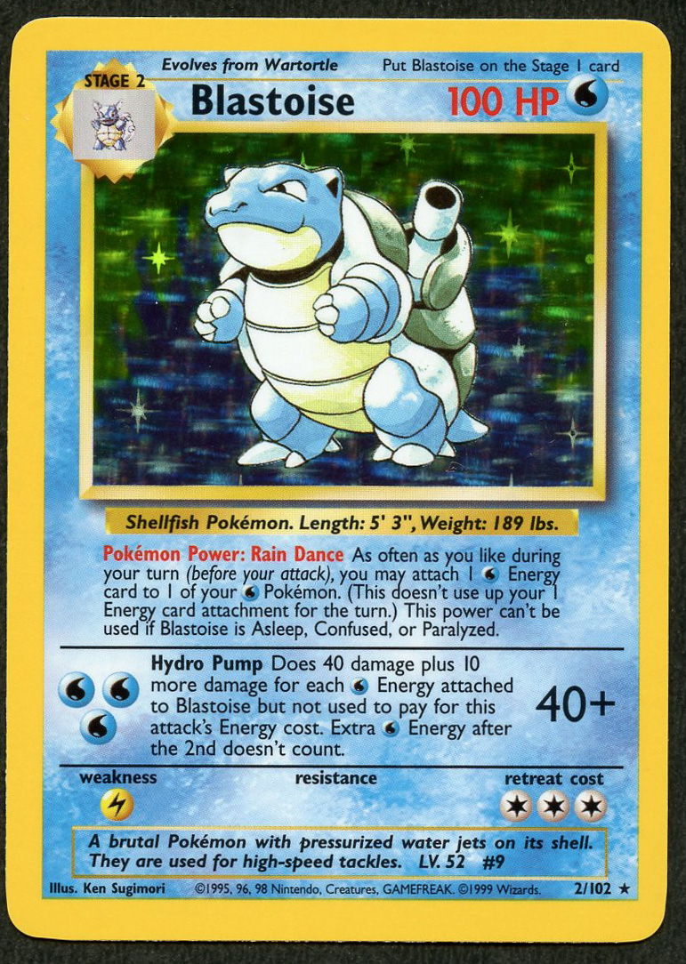 Blastoise Holo #2/102 - Base Set Near Mint