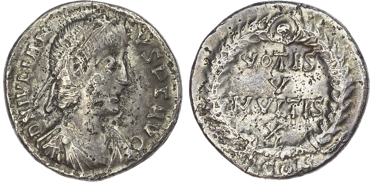 Julian II (AD 360-363) AR Siliqua, Arles, 1st Offi cina, 2.40g.
