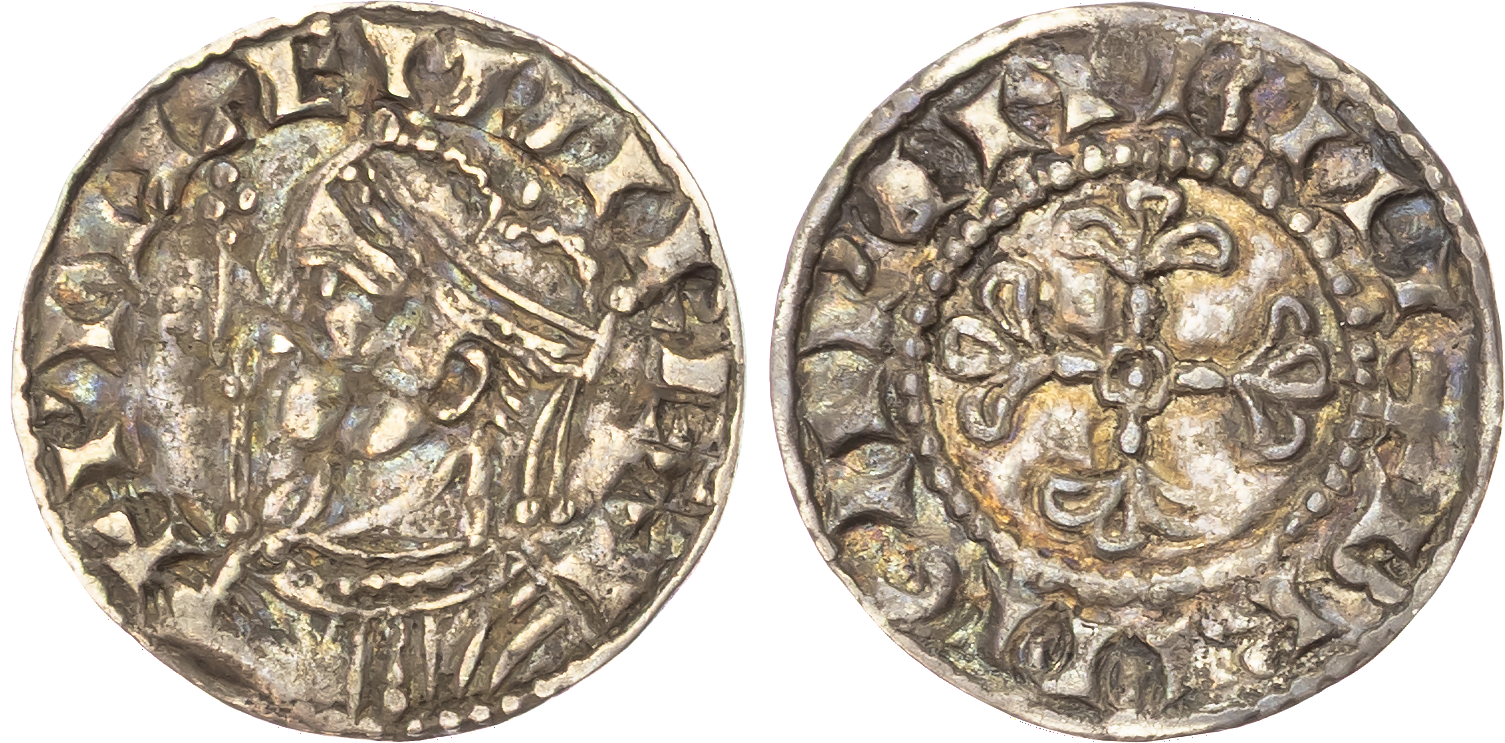 William I (1066‑1154), AR Penny, profile left type, Bath mint, Brungar as moneyer. 