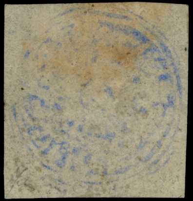 1866 1a ultramarine, in watercolour on...