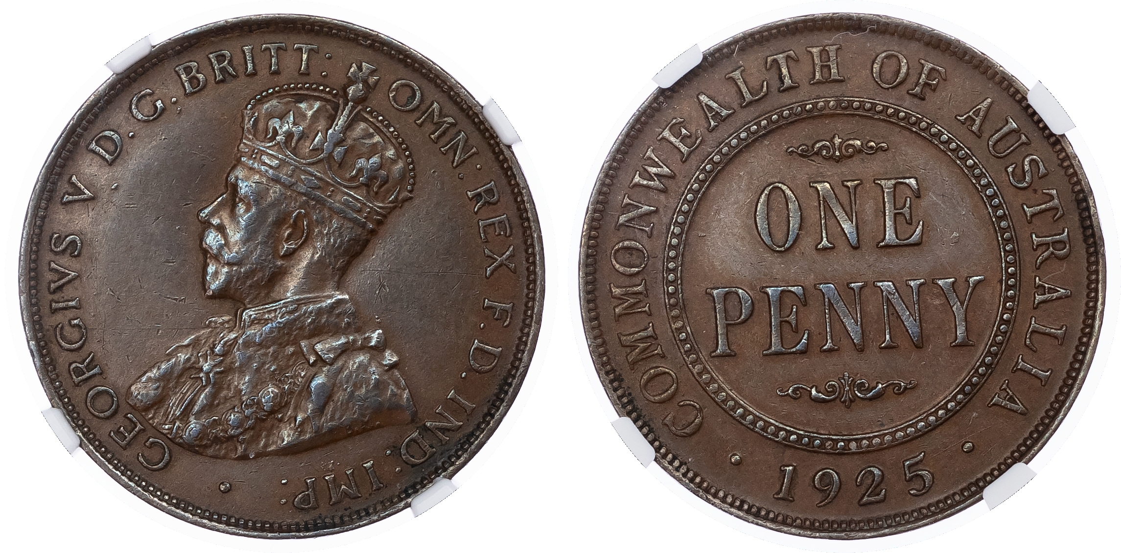 Australia, British Colonial. George V CU Penny. 1925. 