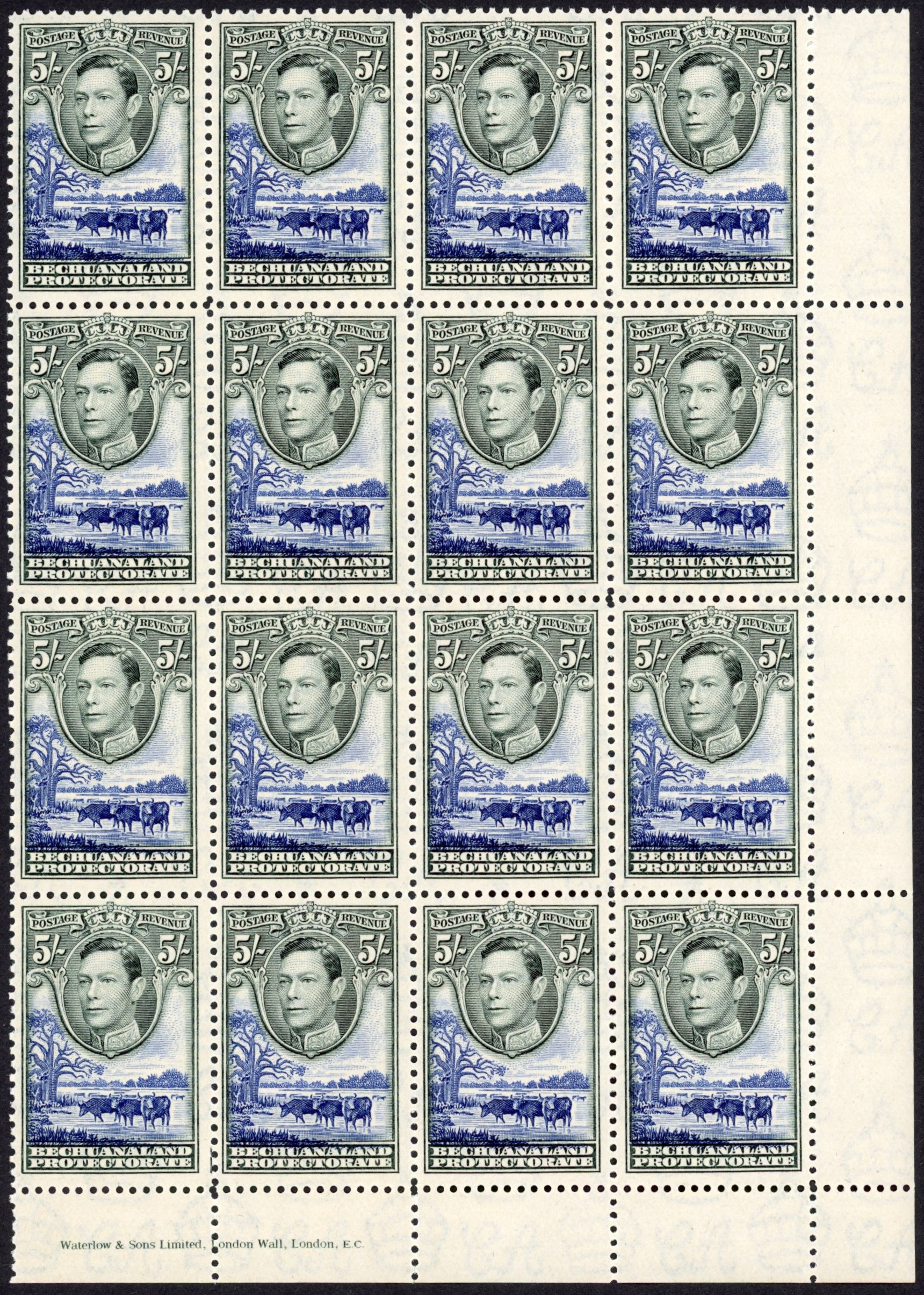 Bechuanaland SG 127 block mint
