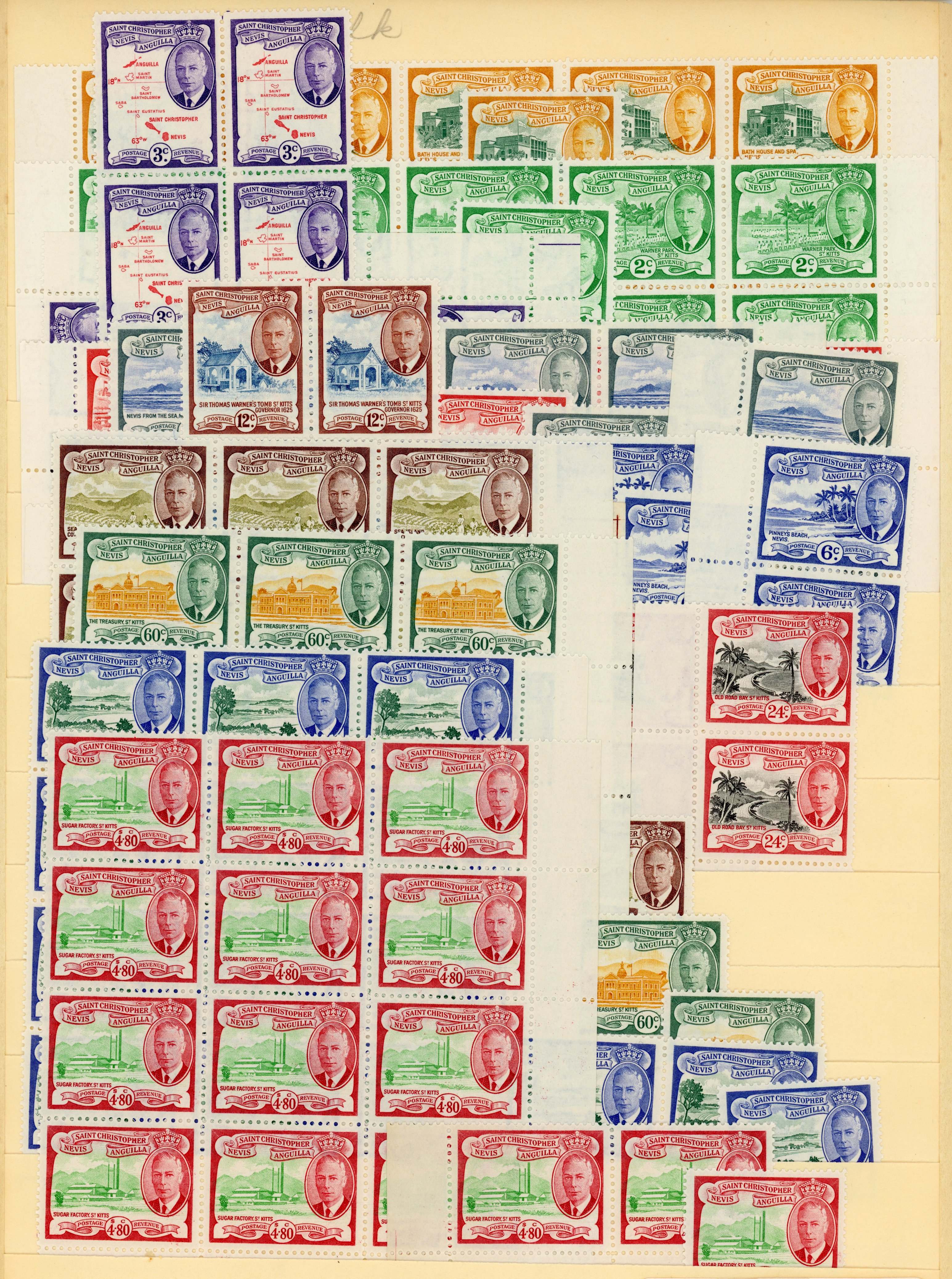 St Kitts-Nevis SG 94-105 sets mint