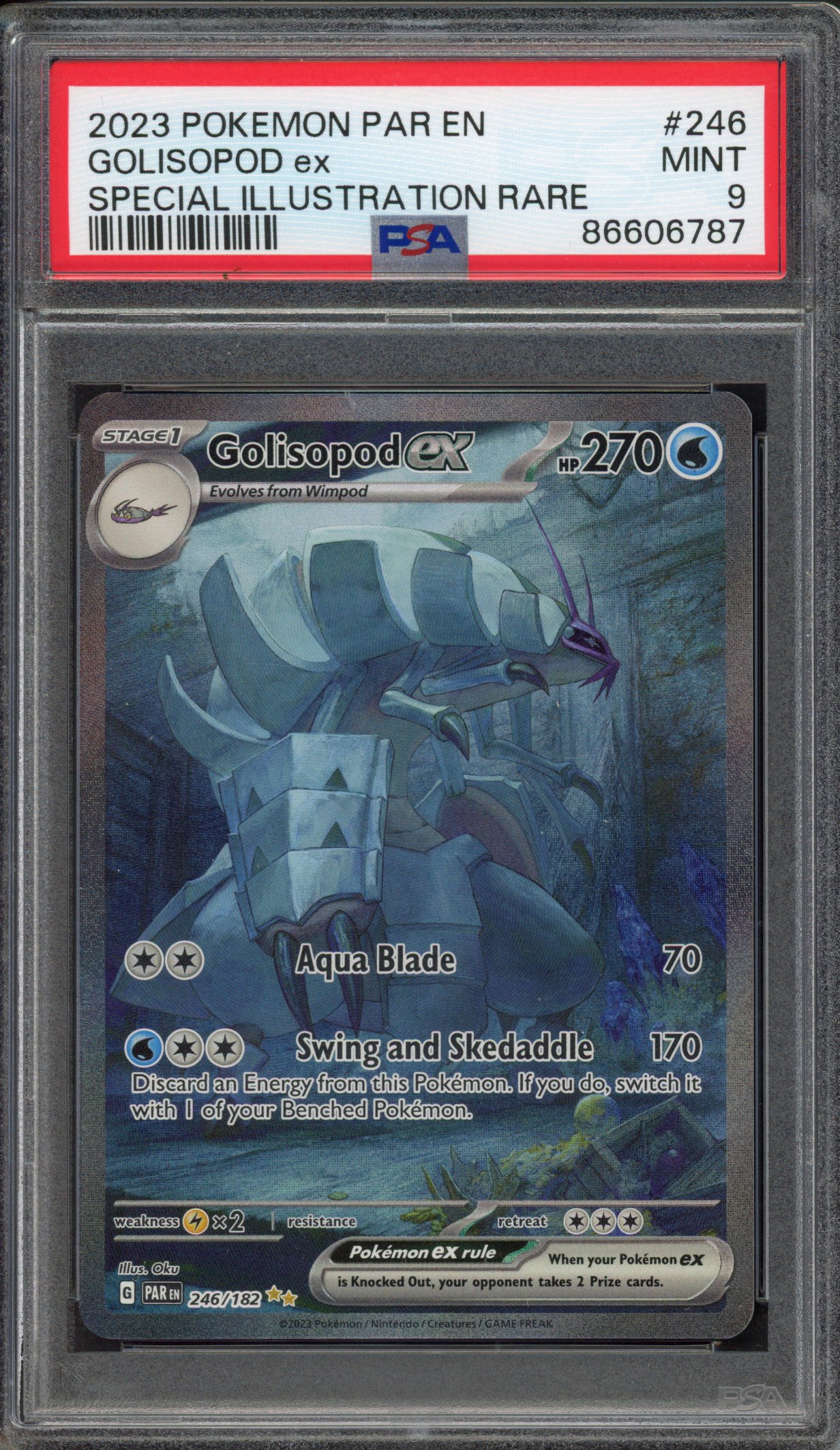Pokémon TCG - PSA 9 Golisopod EX - Special Illustration Rare 2023