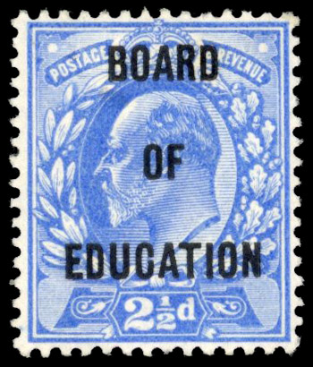 GB Board of Education. 1902-04 2½d ultramarine, mint, SG O85