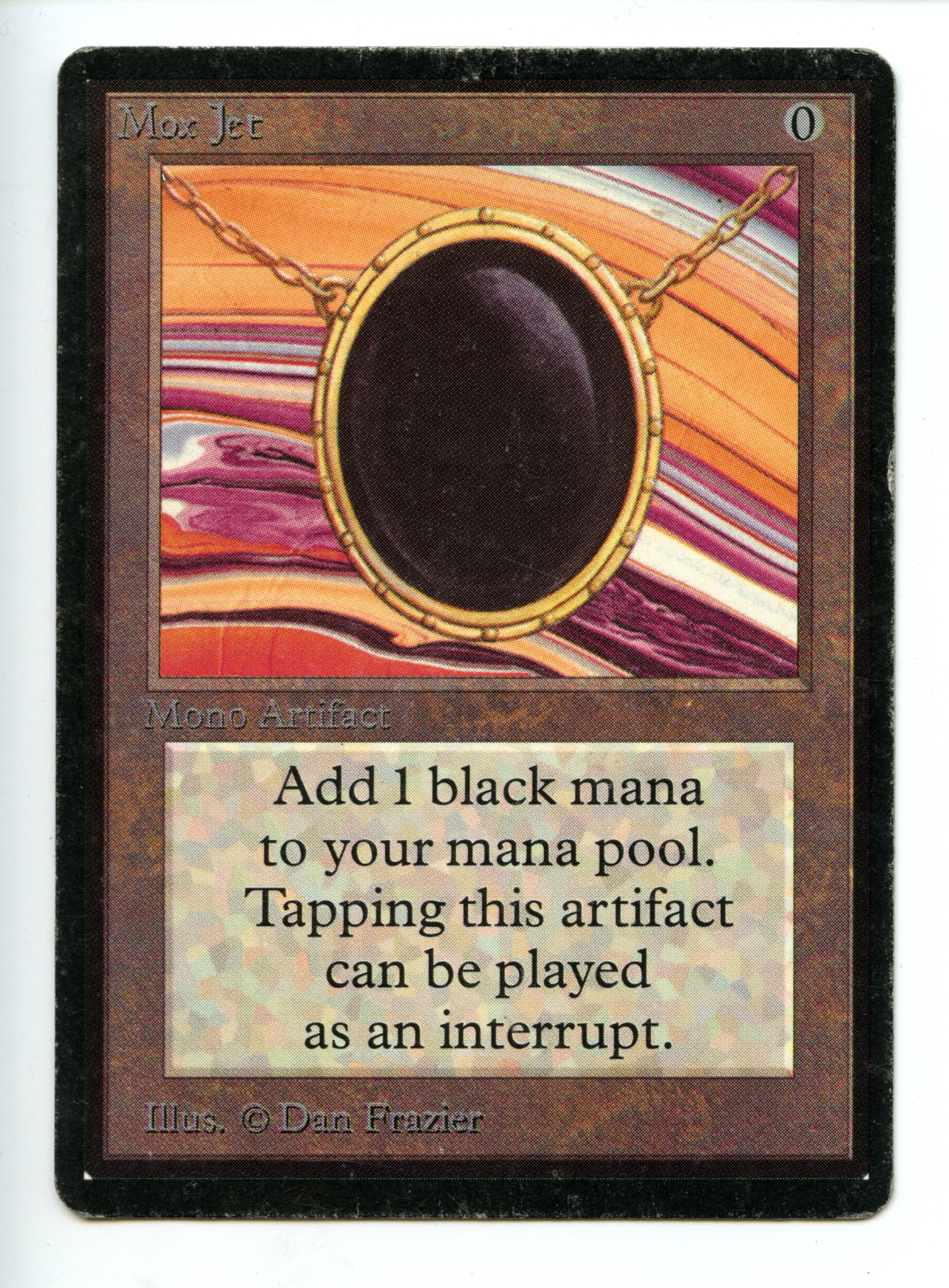 Magic The Gathering - Mox Jet - Beta - Moderatly Played