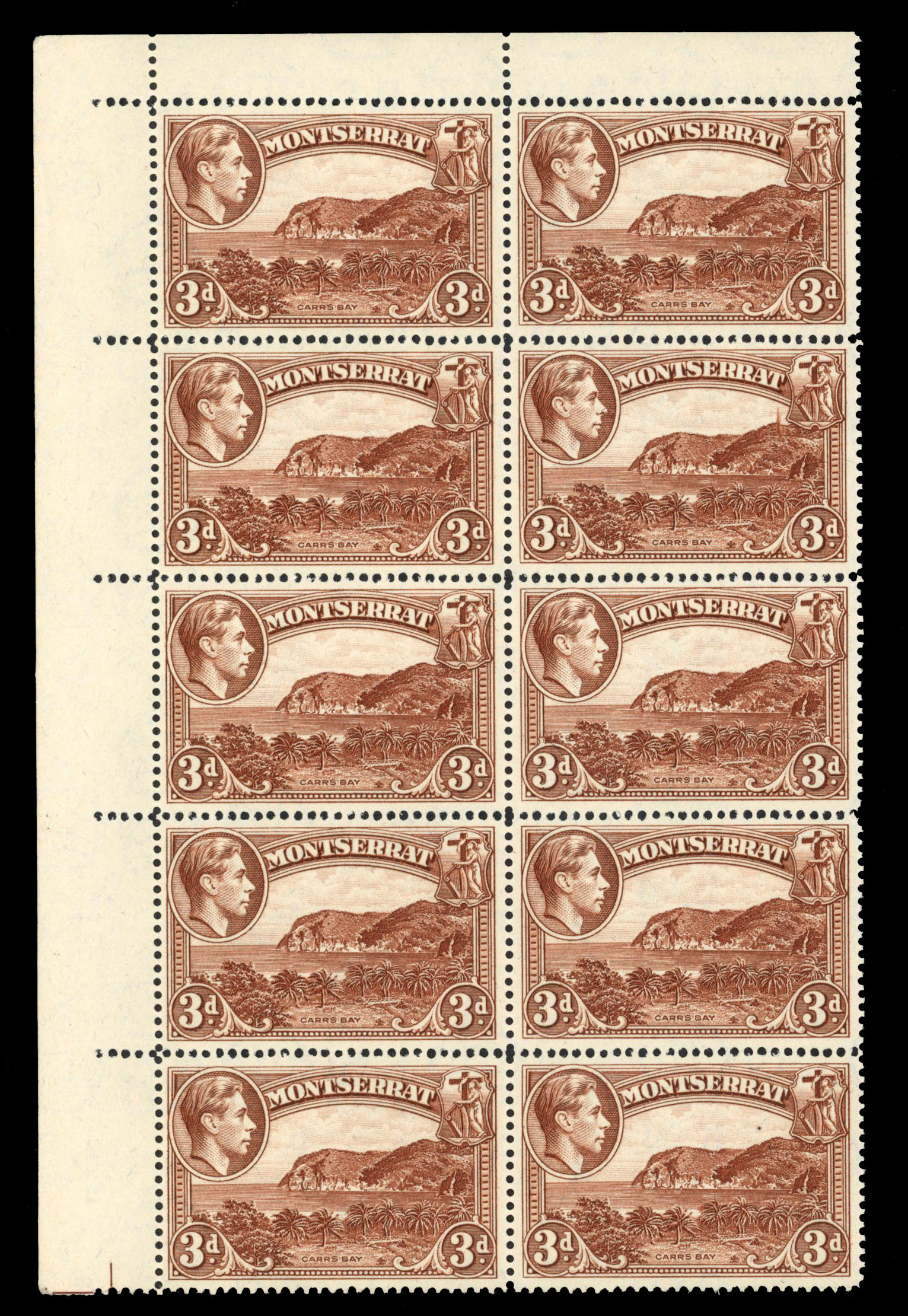 Montserrat SG 106ac block mint
