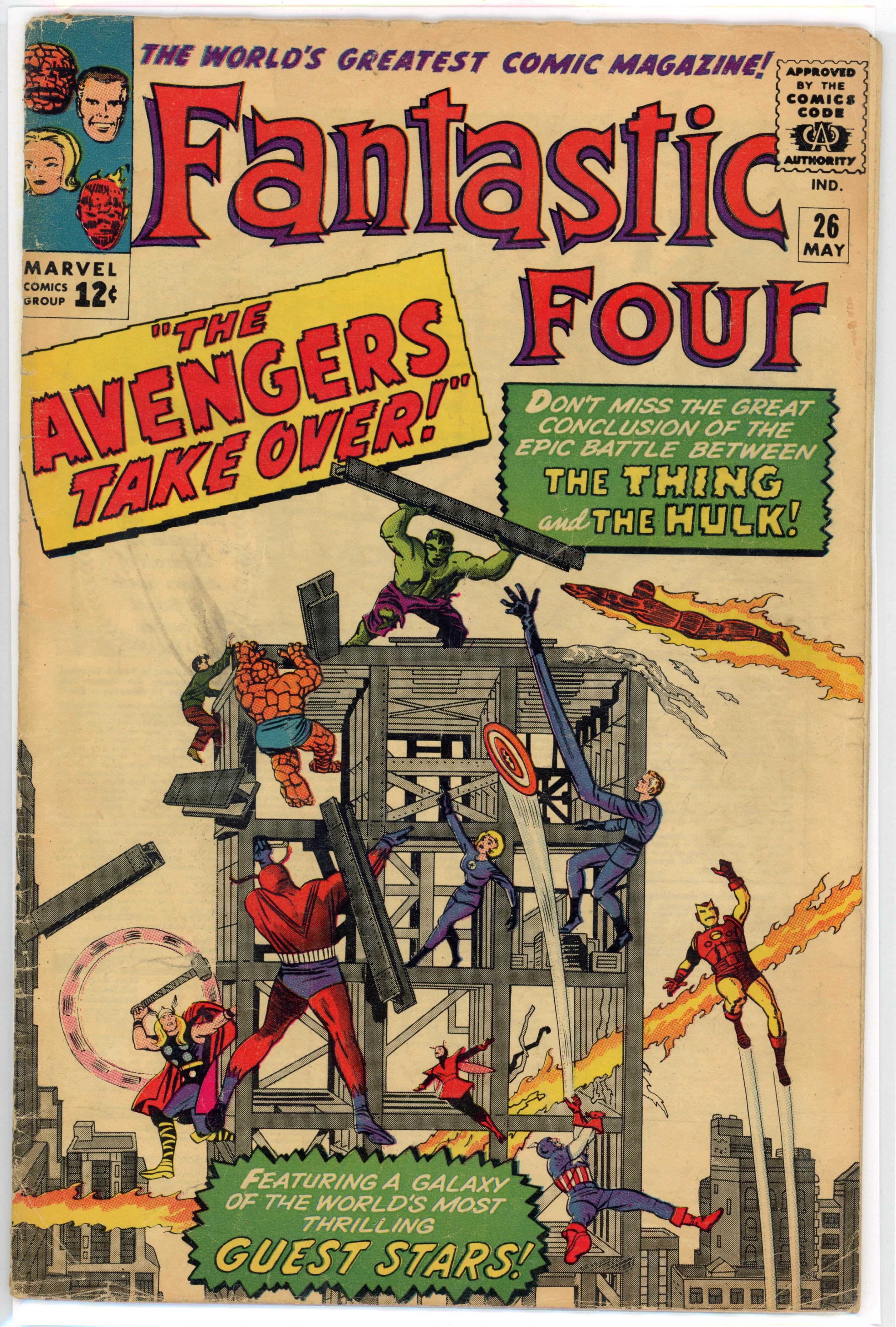 Fantastic Four #26 (Marvel Comics, 1964) Third Silver Age Captain America