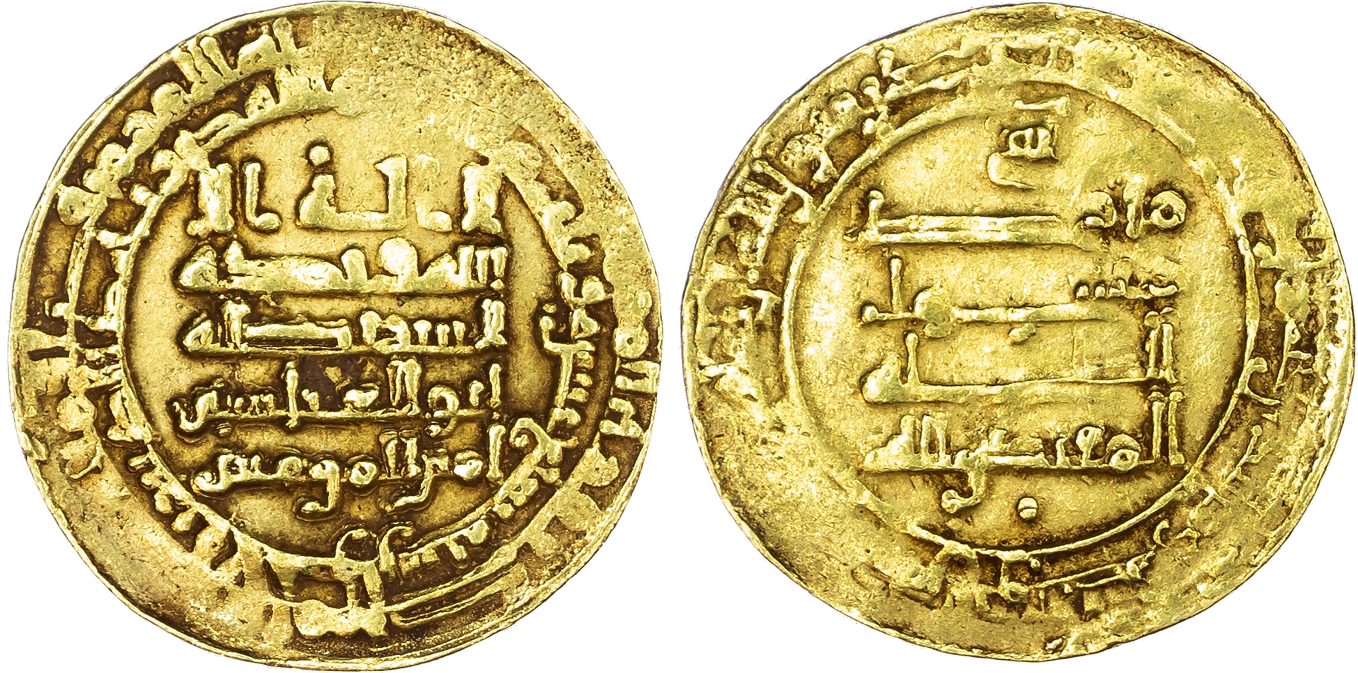 Abbasid, Al‑Muqtadir (AH 295‑320 / 908‑932 AD), gold Dinar, AH 317 / 929/30 AD, al‑Ahwaz