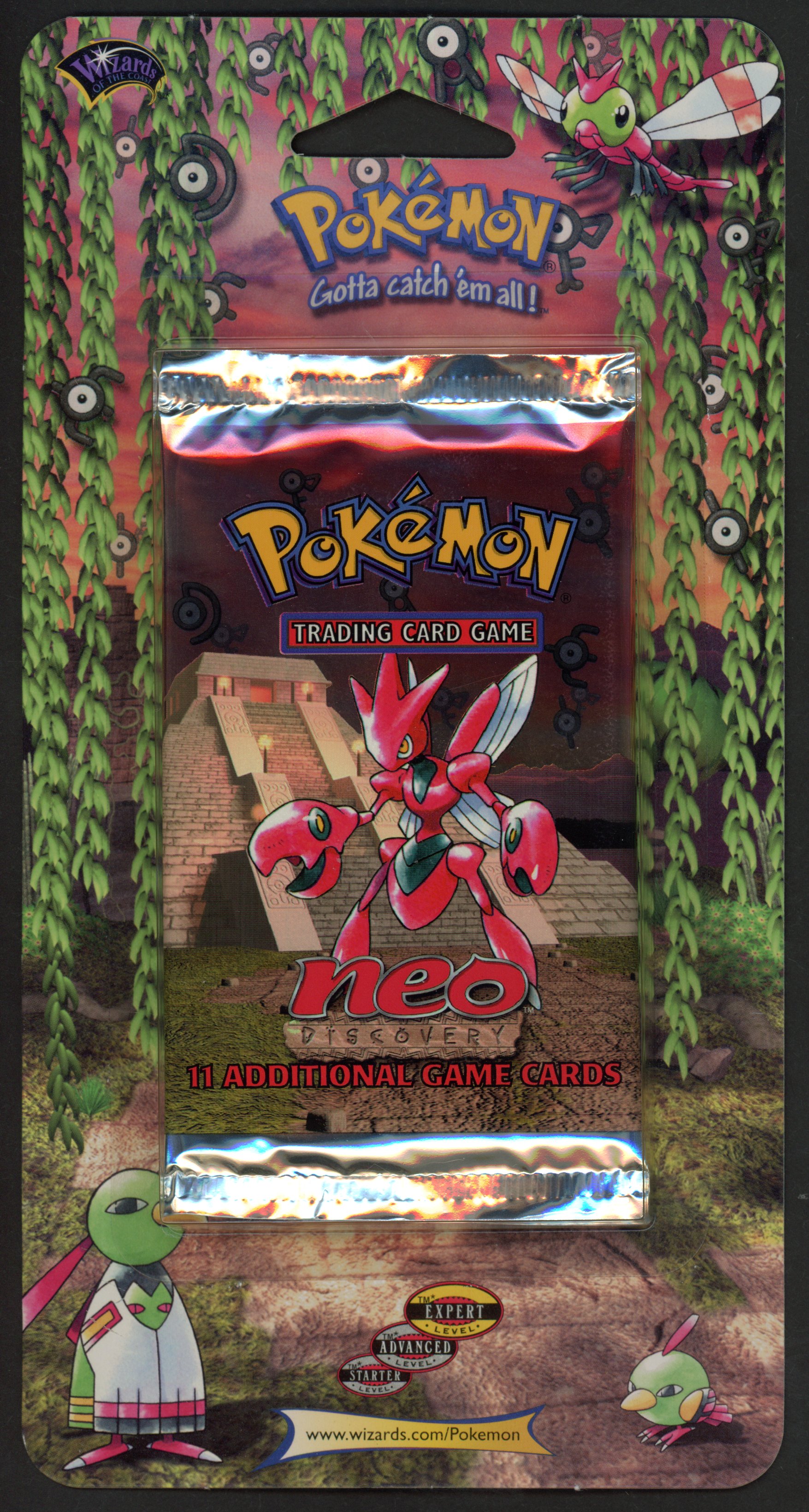 Pokémon TCG - Neo Discovery Blister Pack Scizor Art Factory Sealed 