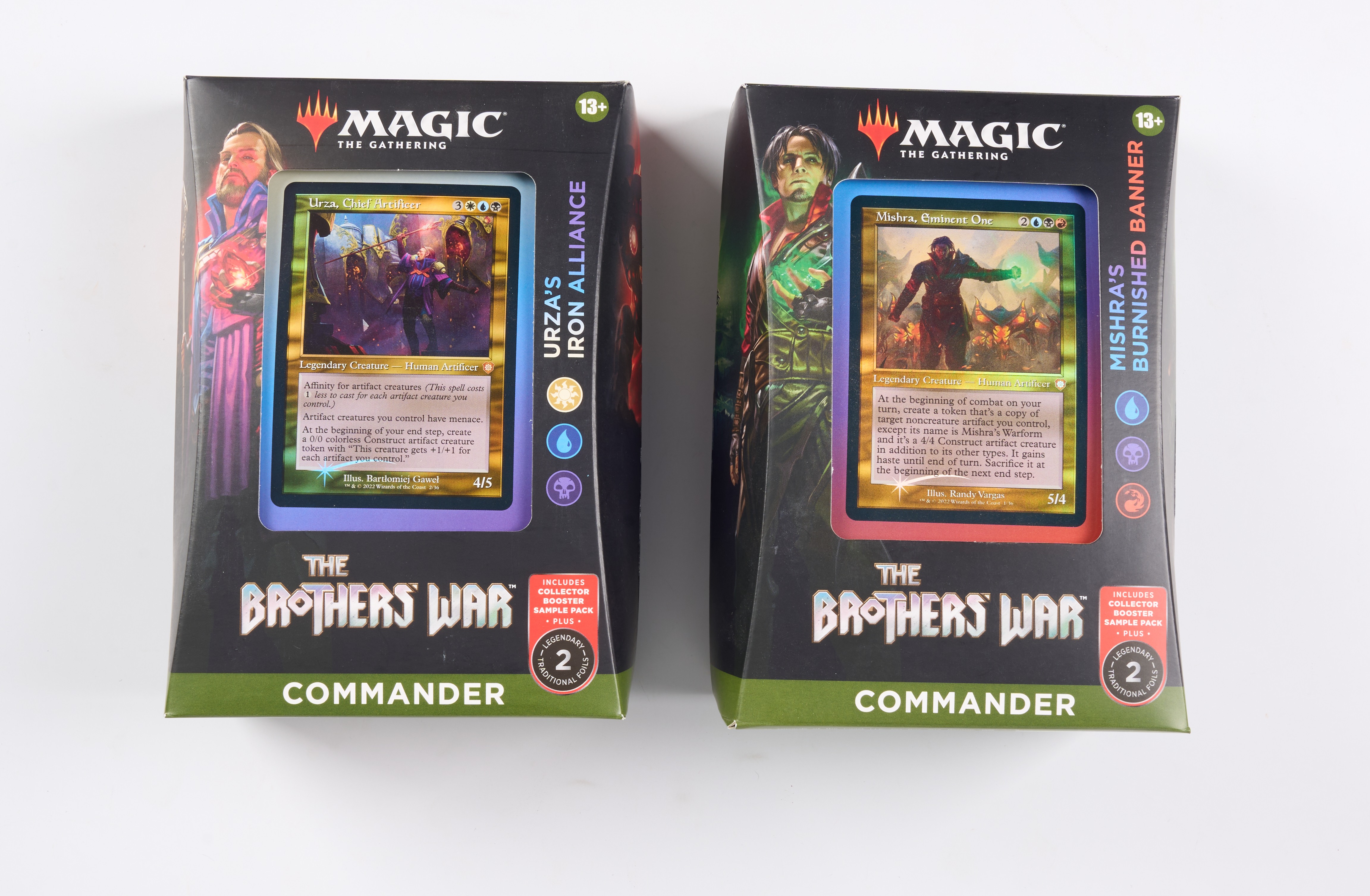 The Brother's War 'Mishra's Burnished Banner' and 'Urza's Iron Alliance' Commander Decks