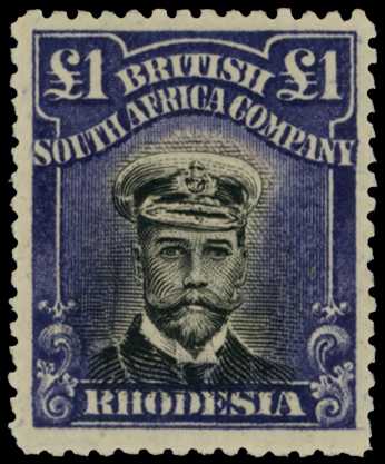 1917-20 £1 Head Die IIIA, perf 14. Large...
