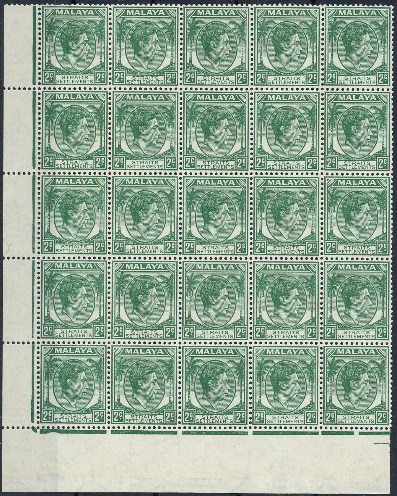 Straits Settlements SG 293 block...