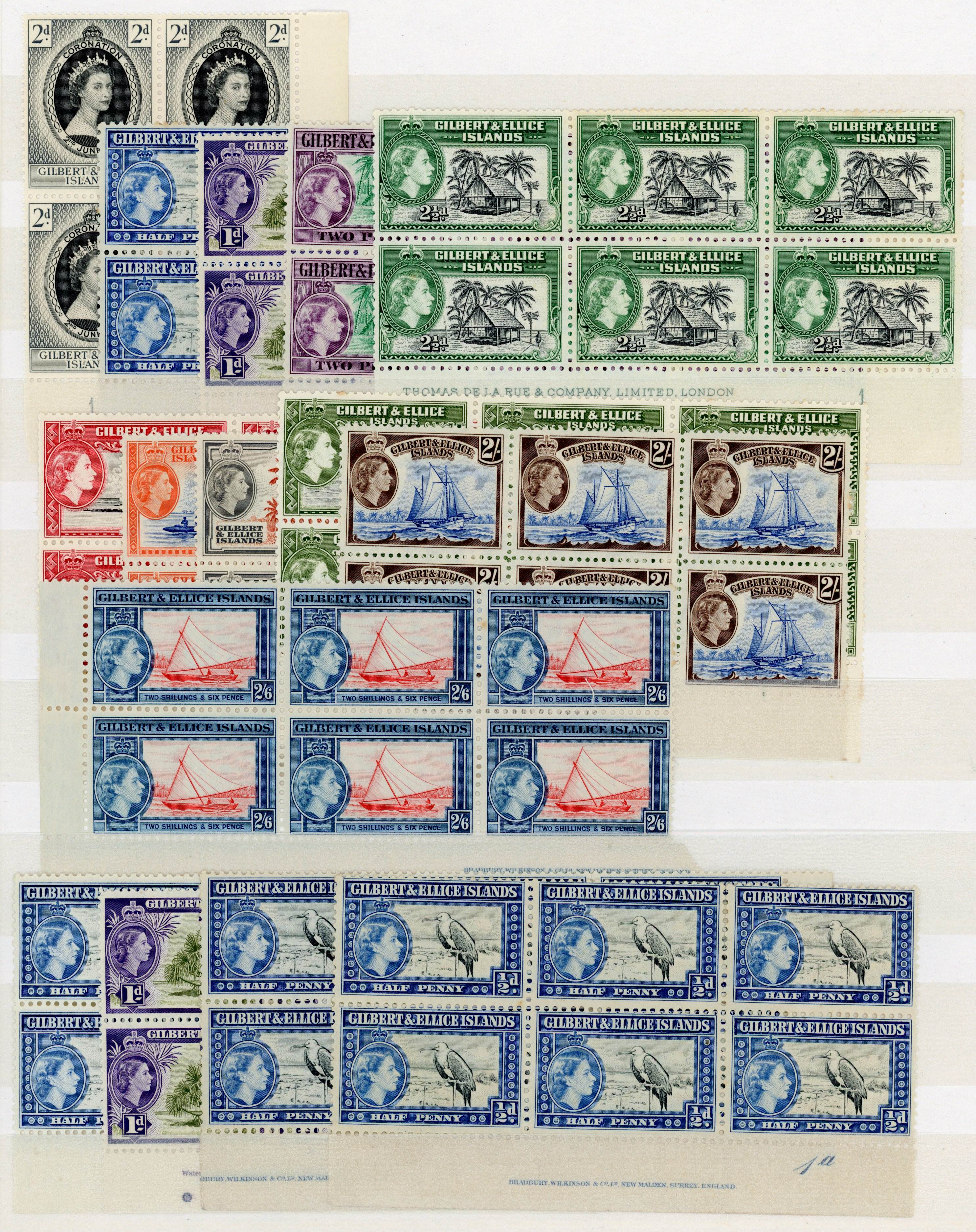 GEI KG VI/QE II multiples collection mint