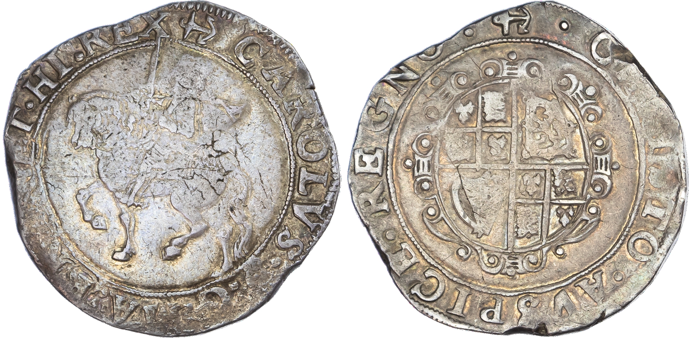 Charles I (1625 ‑1649), AR Halfcrown, 14.83gm., Tower Mint,