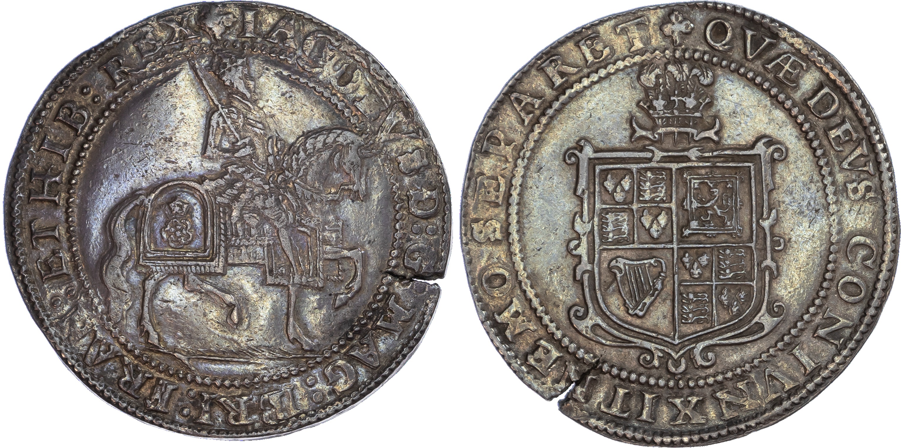 James I (1603‑1625), Third Coinage, Crown, mm. lis (1623‑1624)
