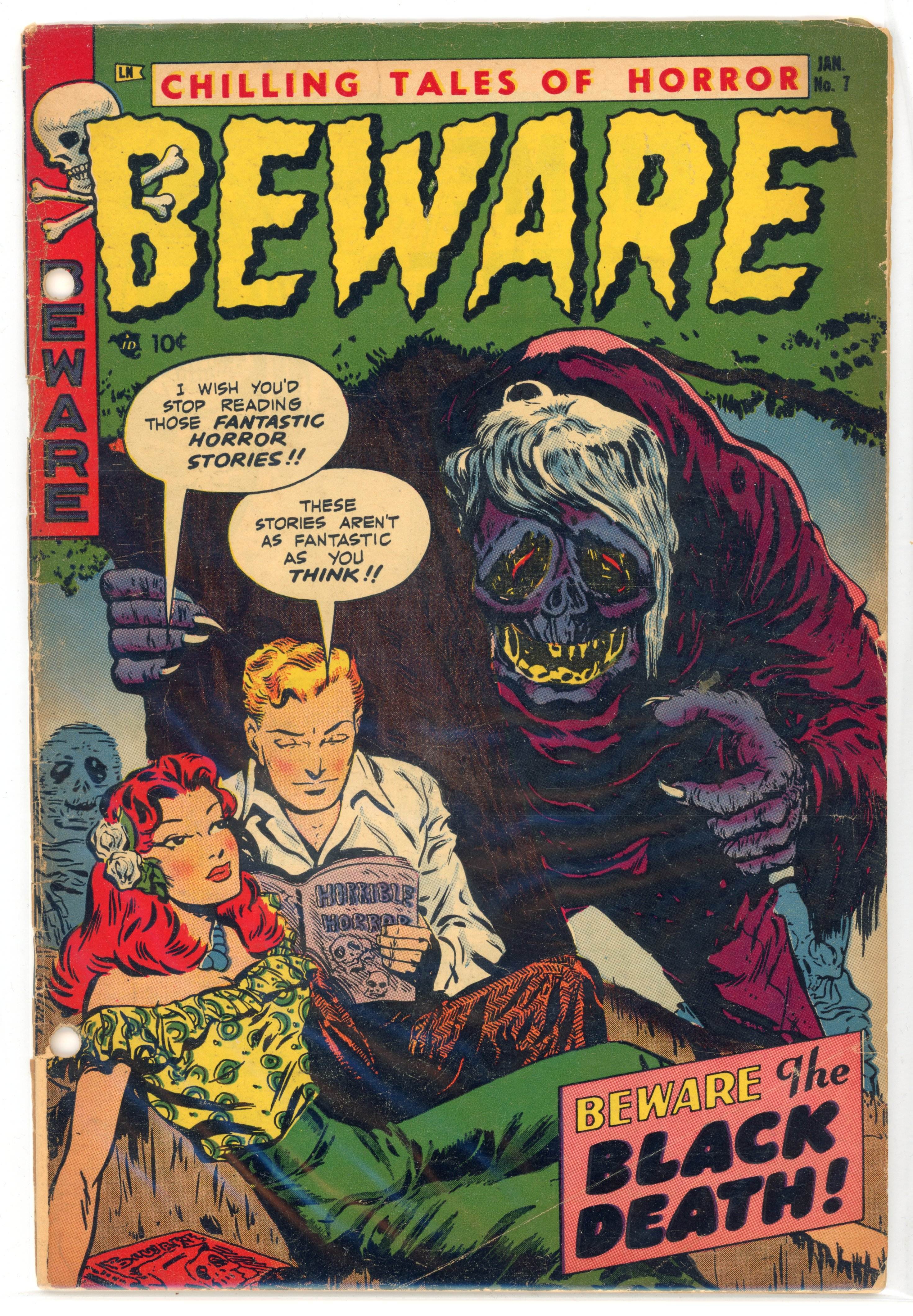 †Beware #7 (Trojan Magazines, 1953)