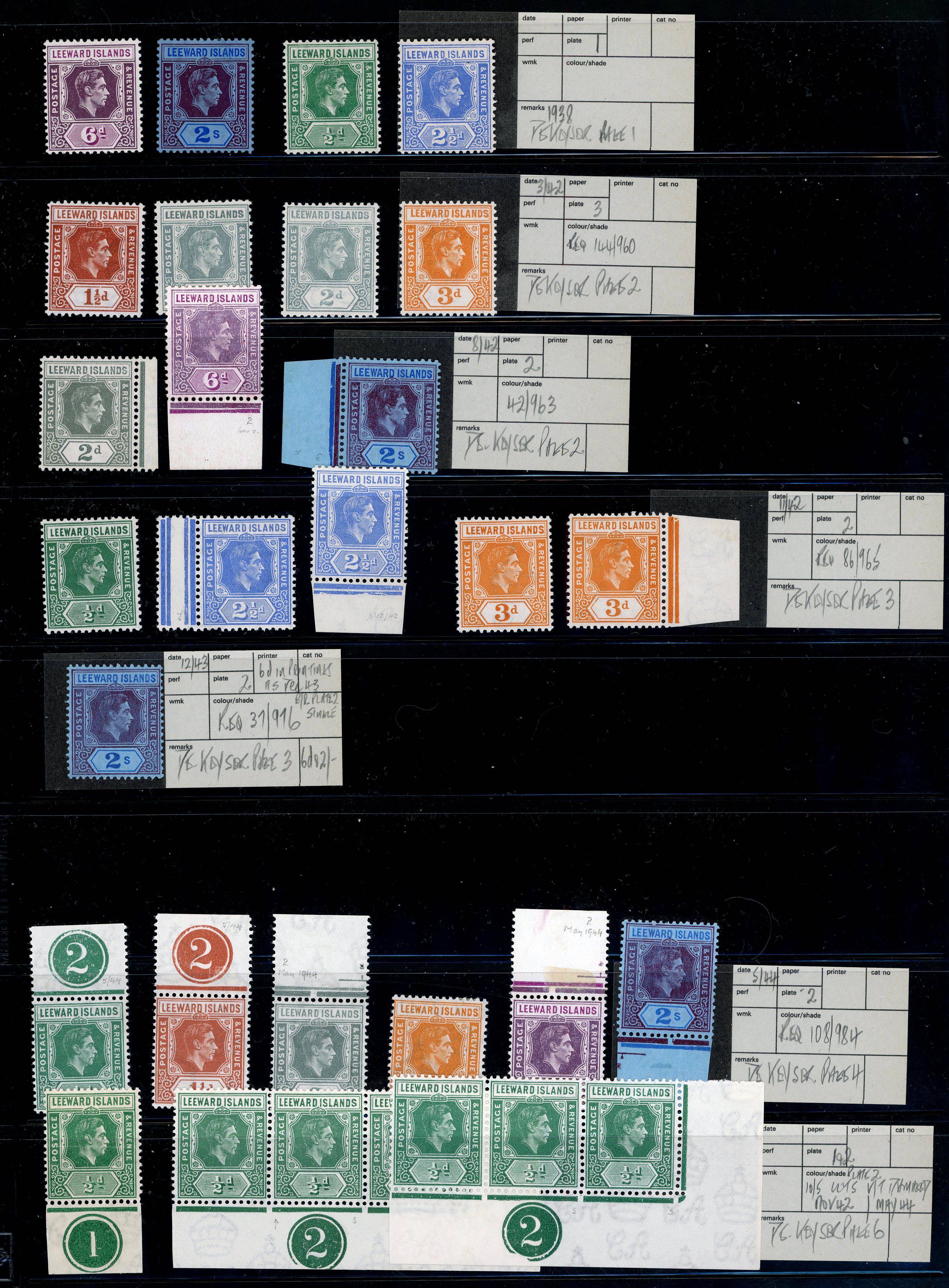 Leeward Islands SG 96/111a mint group