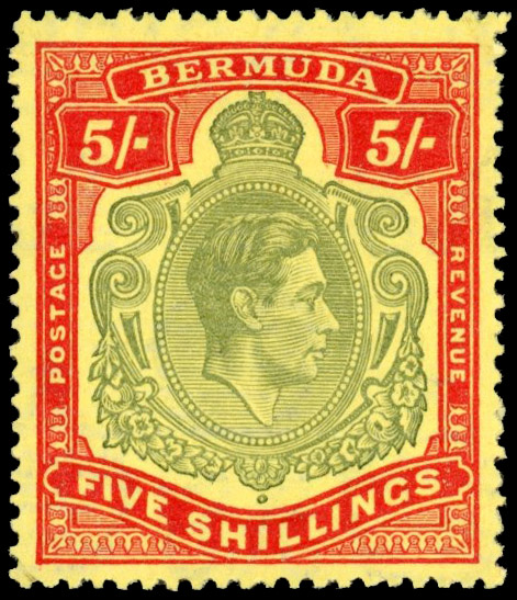 Bermuda SG 118c mint large part o.g.