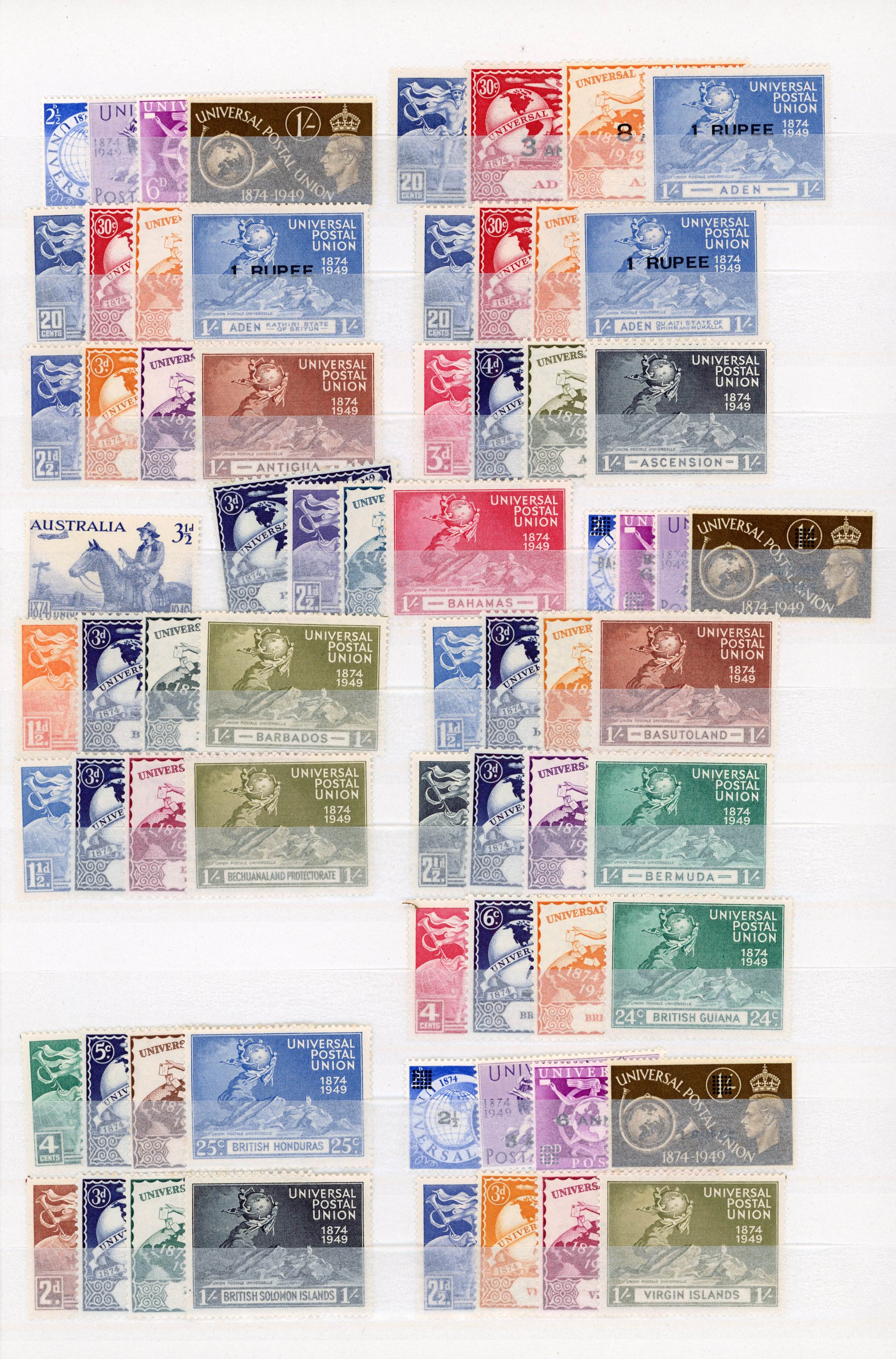 Omnibus issues 1949 UPU (310 stamps) mint