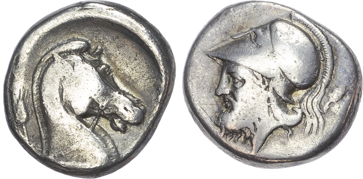 Roman Republic, Anonymous (c. 326/5 BC) AR Didrachm, Neapolis (?), 7.02g.