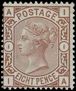 1876 8d purple-brown Pl.1.
