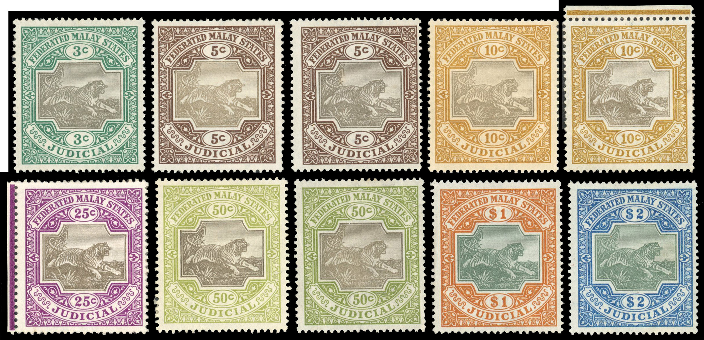 FMS Judicial 1903-6 watermark Crown CC set to $2 mint
