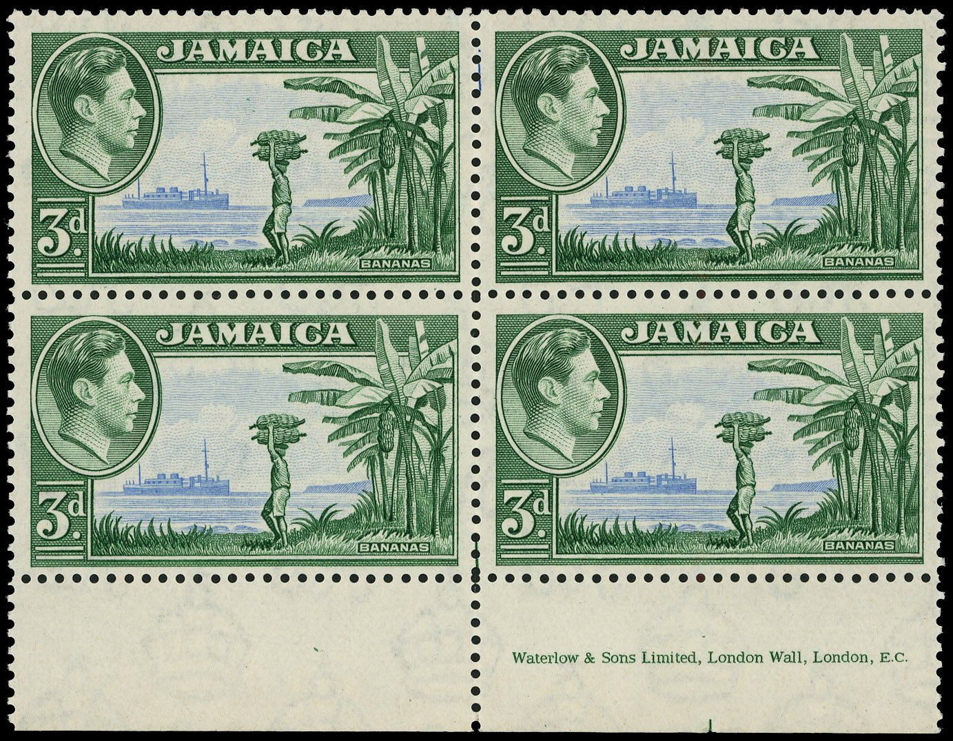 Jamaica SG 126a block mint