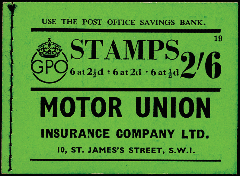 SGBD15 1940 2s6d Booklet (Edition No.19).
