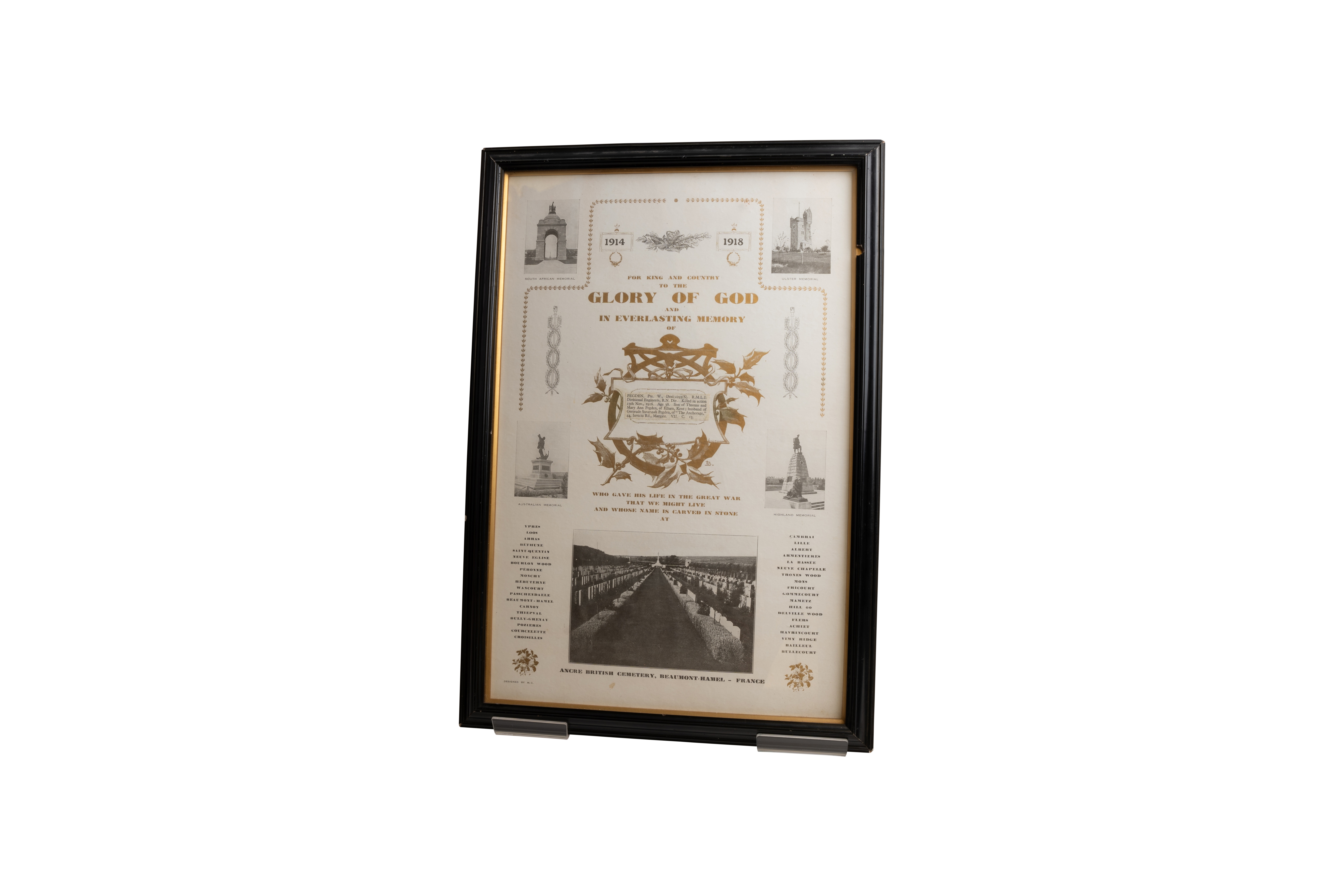 "In Loving Memory of Dear Dad"