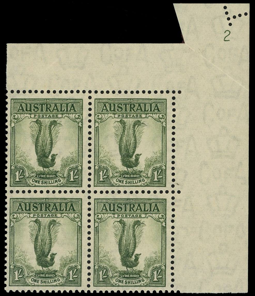 Australia SG 174 Plate 2 block mint