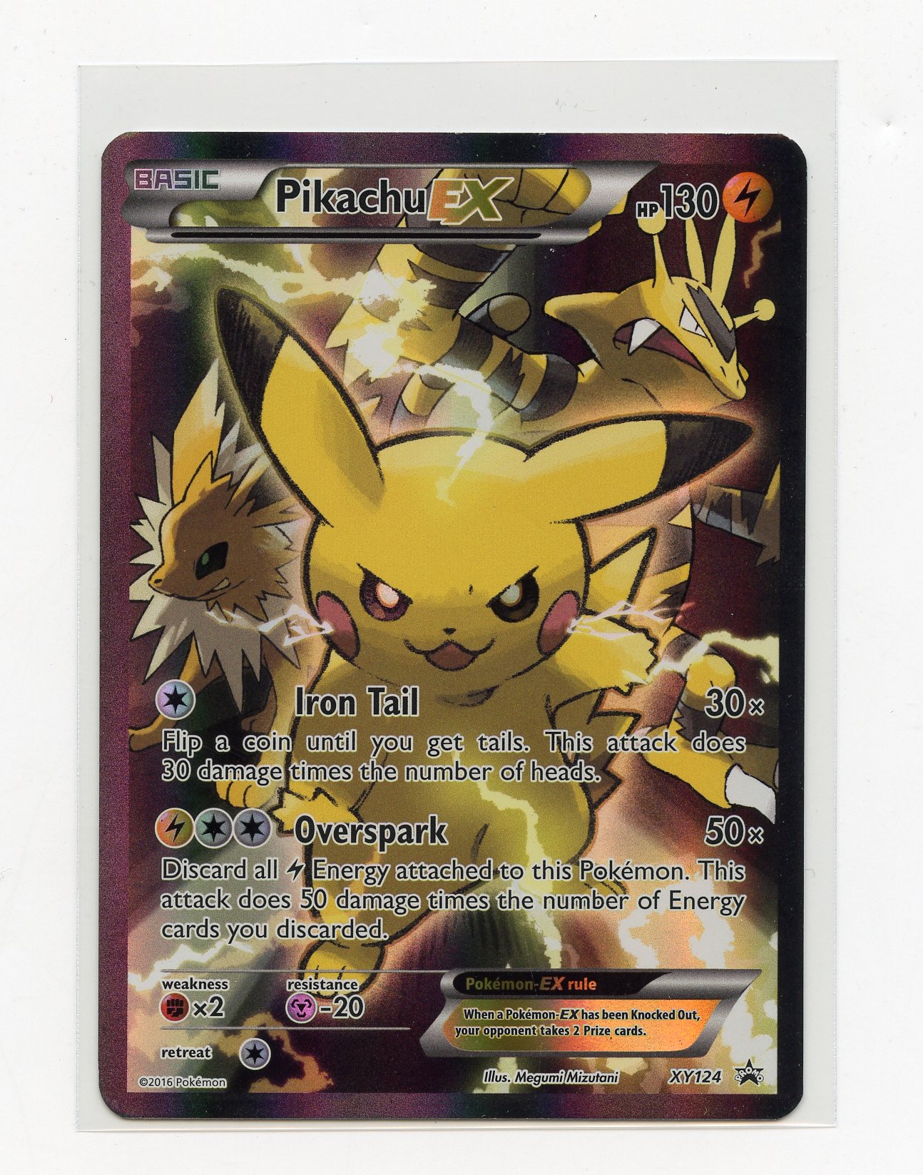 Pikachu EX #XY124 Black Star Promo - (LP)