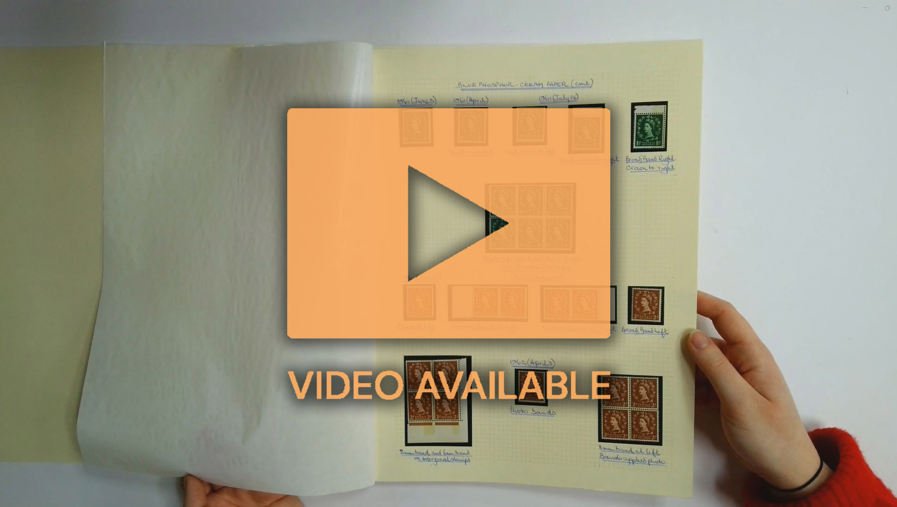 GB: 1961-62 Wildings with blue phosphor bands on cream paper unmounted mint specialised collection