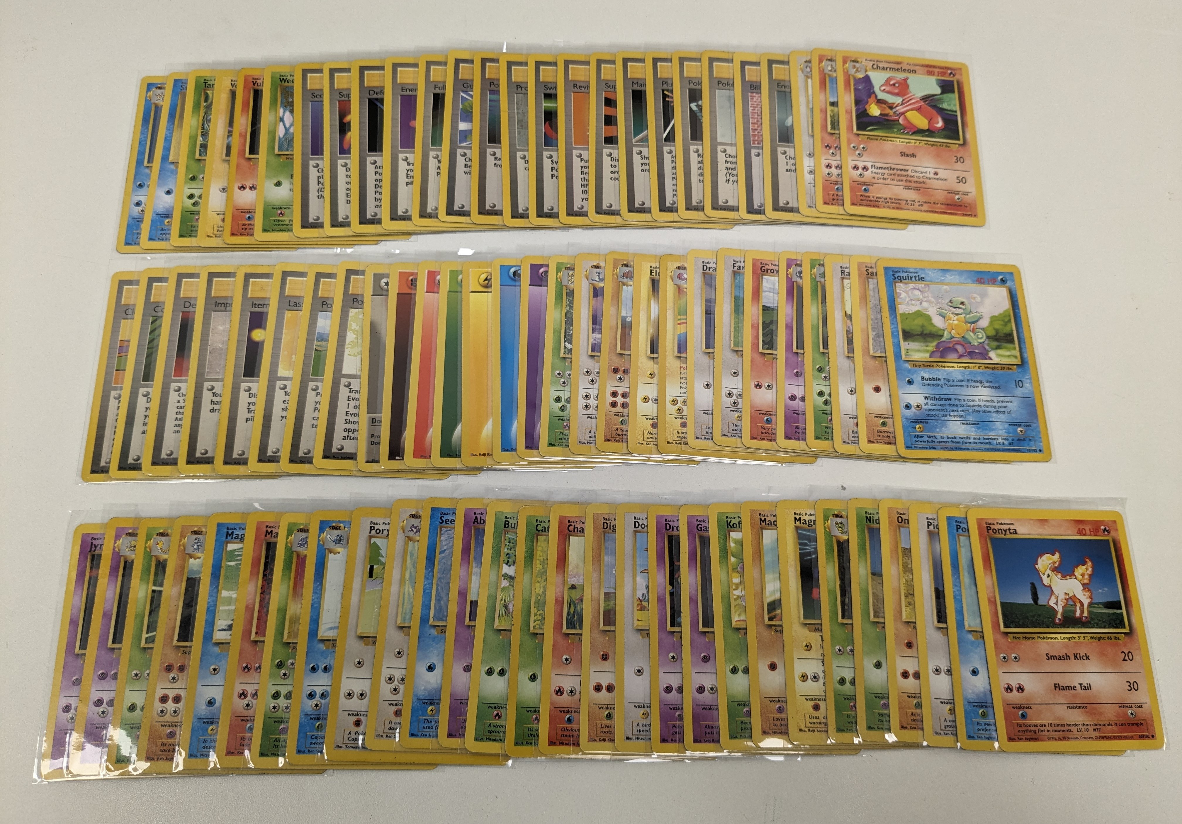 Pokémon TCG - Complete Base Set 102/102 - Graded and Ungraded Collection