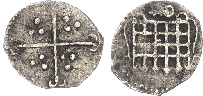Elizabeth I (1558-1603), Halfpenny, sixth issue, mintmark key (1595-98).