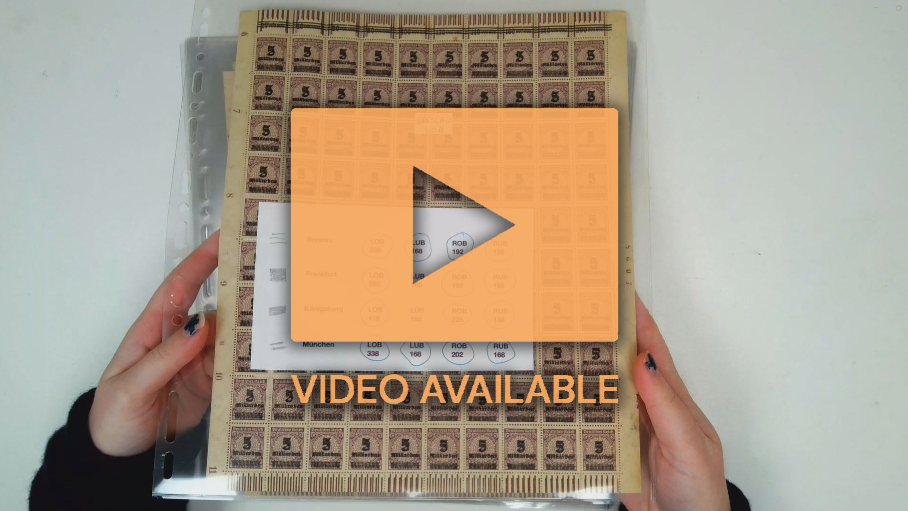 Germany Inflation 1923 5 Mrd on 2 Mio M complete sheets