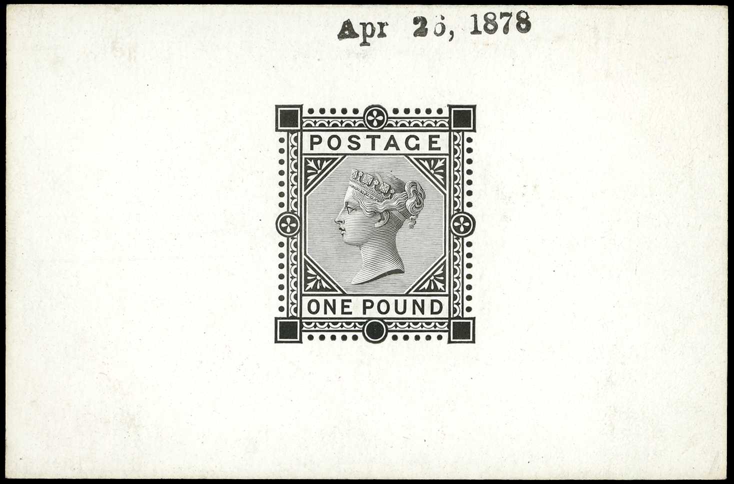 1878 £1 Die proof. Very fine example with...