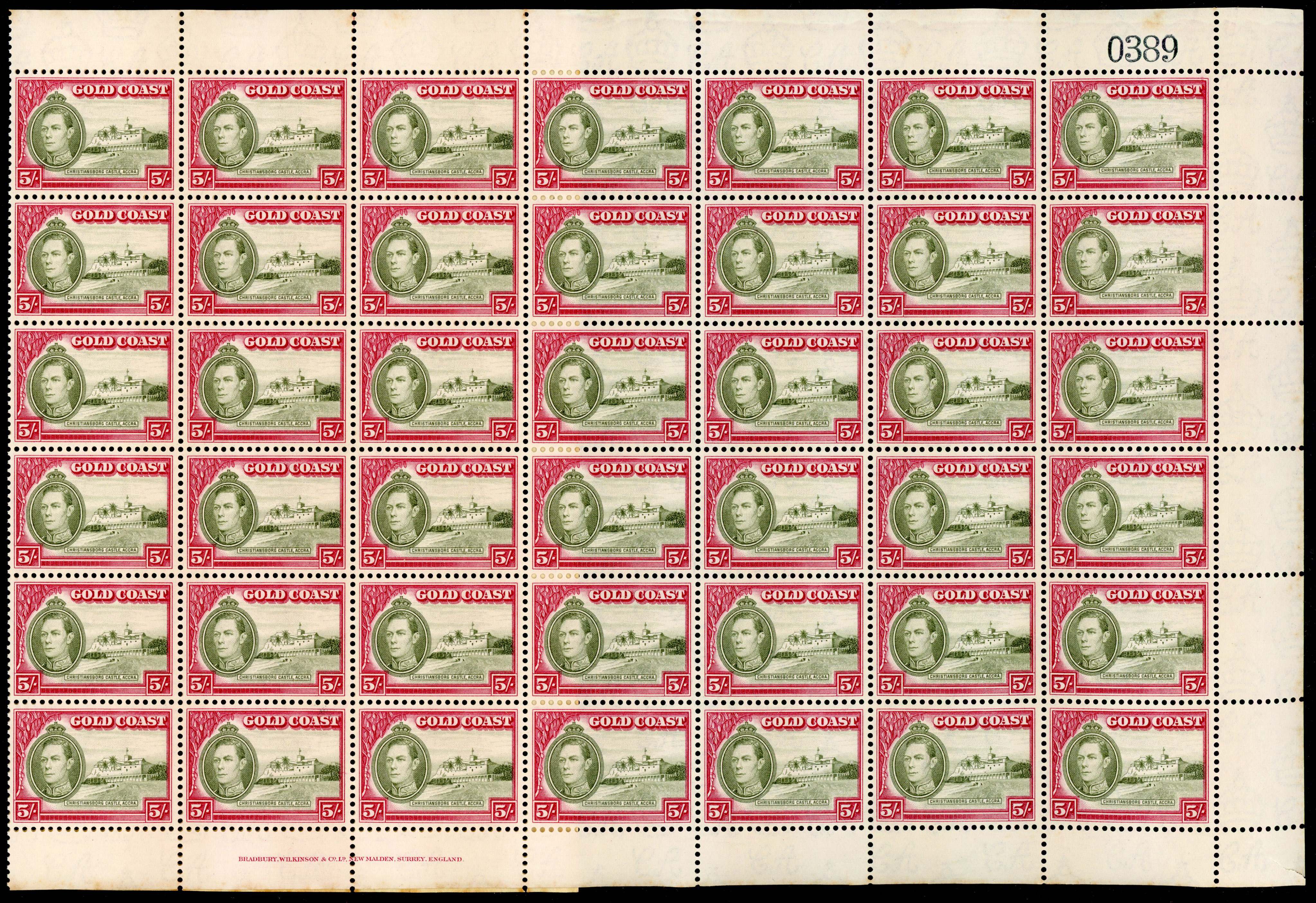 Gold Coast SG 120a-132 sheets mint
