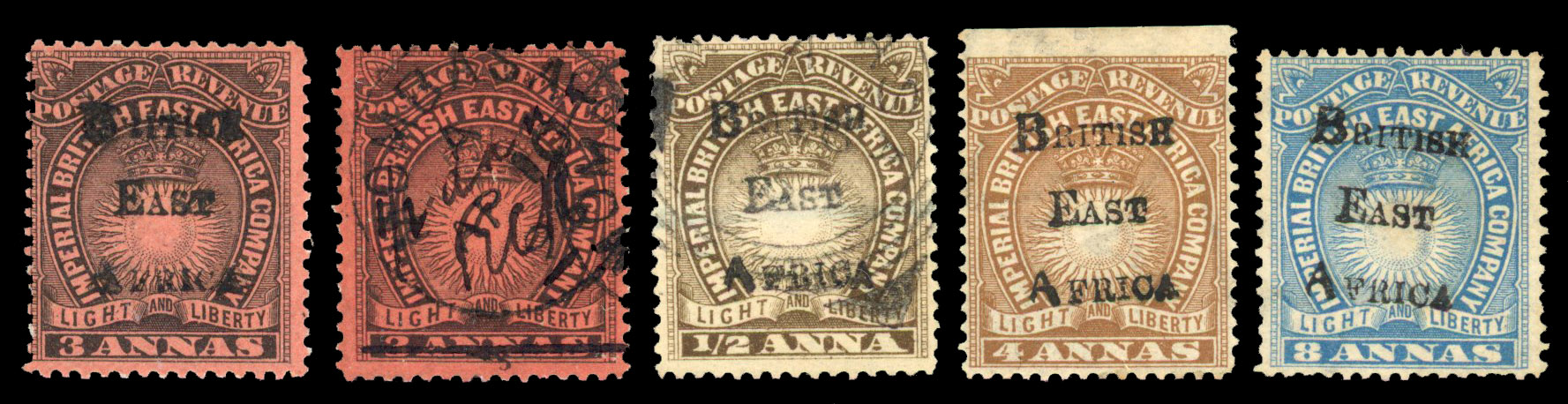 BEA QV mint and used collection on pages 